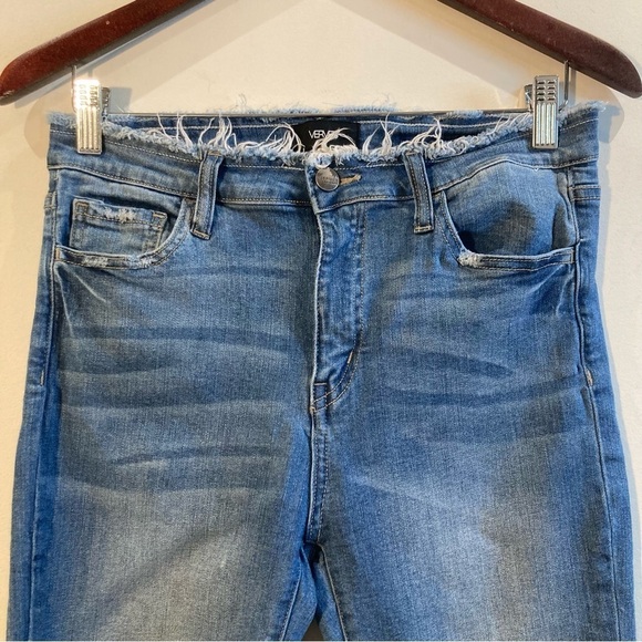 VERVET Sz 29 Ankle Skinny Fit Raw Waist and Hem Mid Wash Jeans - Picture 3 of 13